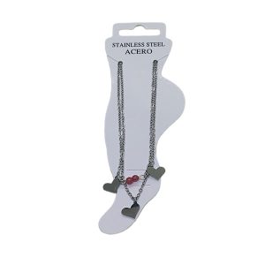 Tobillera de acero CH. AGZ-228-Rosa