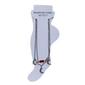 Tobillera de acero CH. AGZ-229-Rojo