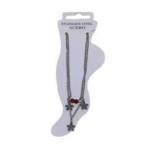 Tobillera de acero CH. AGZ-230-Rojo