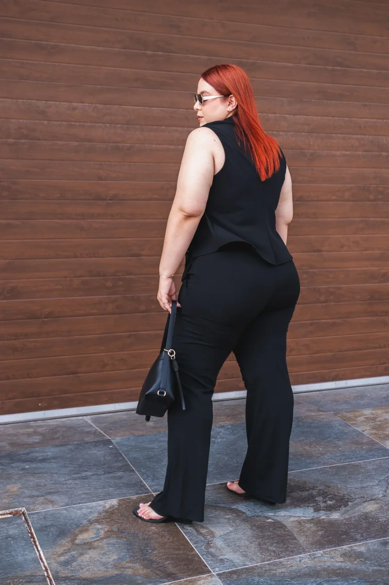 Chaleco Detalle Botones Curvy Negro - Imagen 9