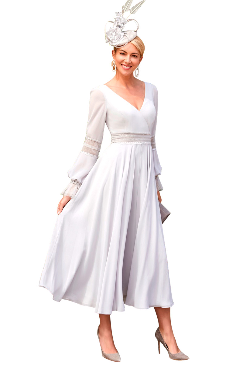 Vestido corte Midi estilo Bohemio. - Imagen 2