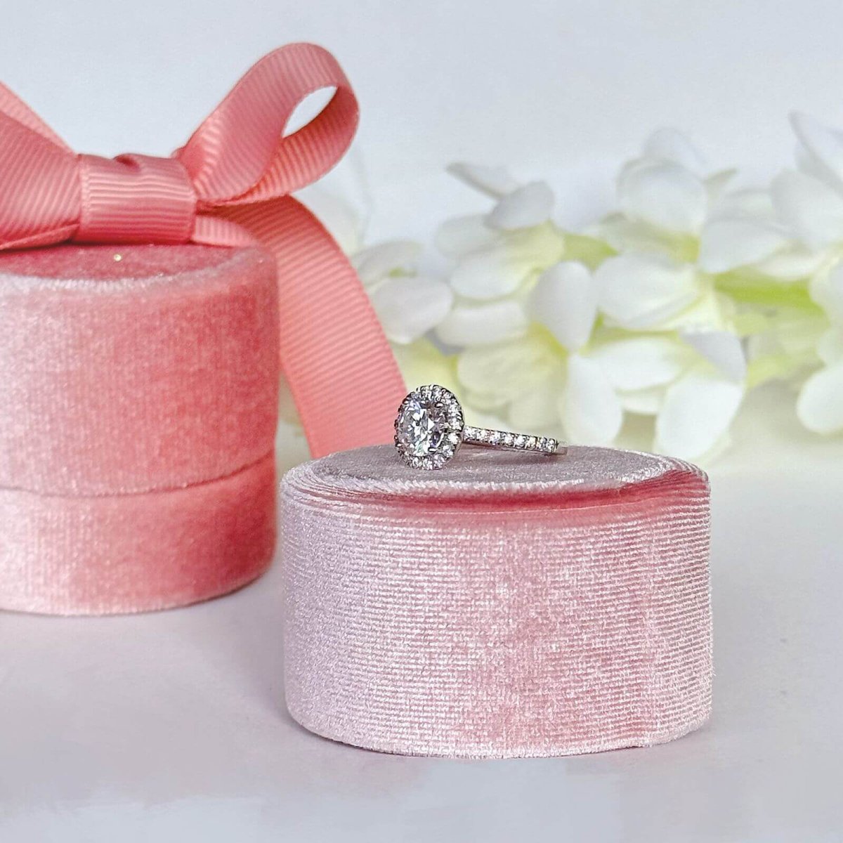 Anillo Marie Antoinette moisanita 1.0ct con certificado GRA - Imagen 9