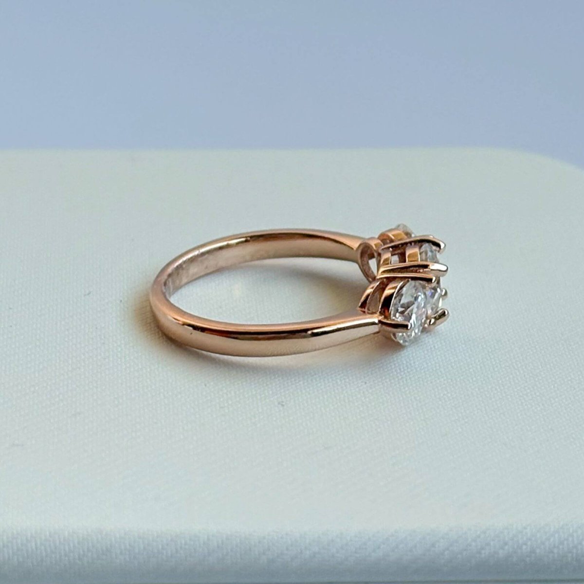 Anillo Triana 14k moisanita 1.4ct con certificado GRA - Imagen 6