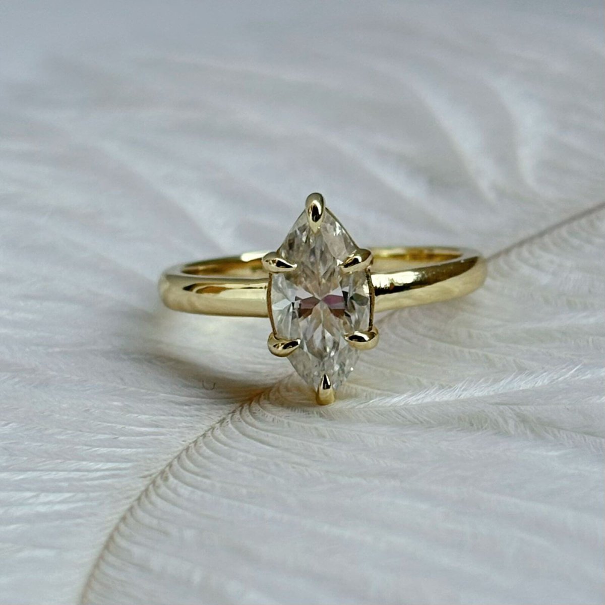 Anillo Vittoria Moisanita Marquesa 2.0CT Con Certificado GRA - Imagen 8