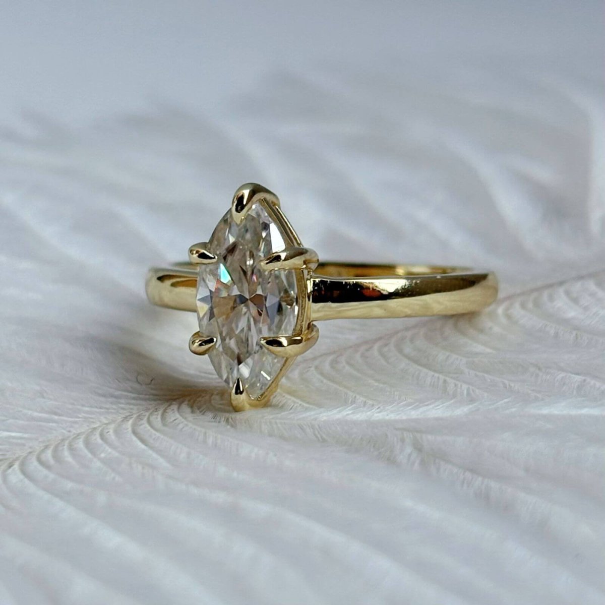 Anillo Vittoria Moisanita Marquesa 2.0CT Con Certificado GRA - Imagen 7