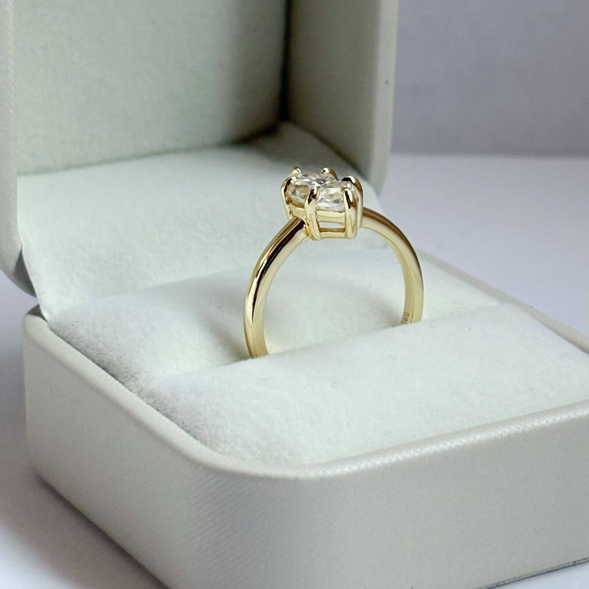 Anillo Vittoria Moisanita Marquesa 2.0CT Con Certificado GRA - Imagen 6