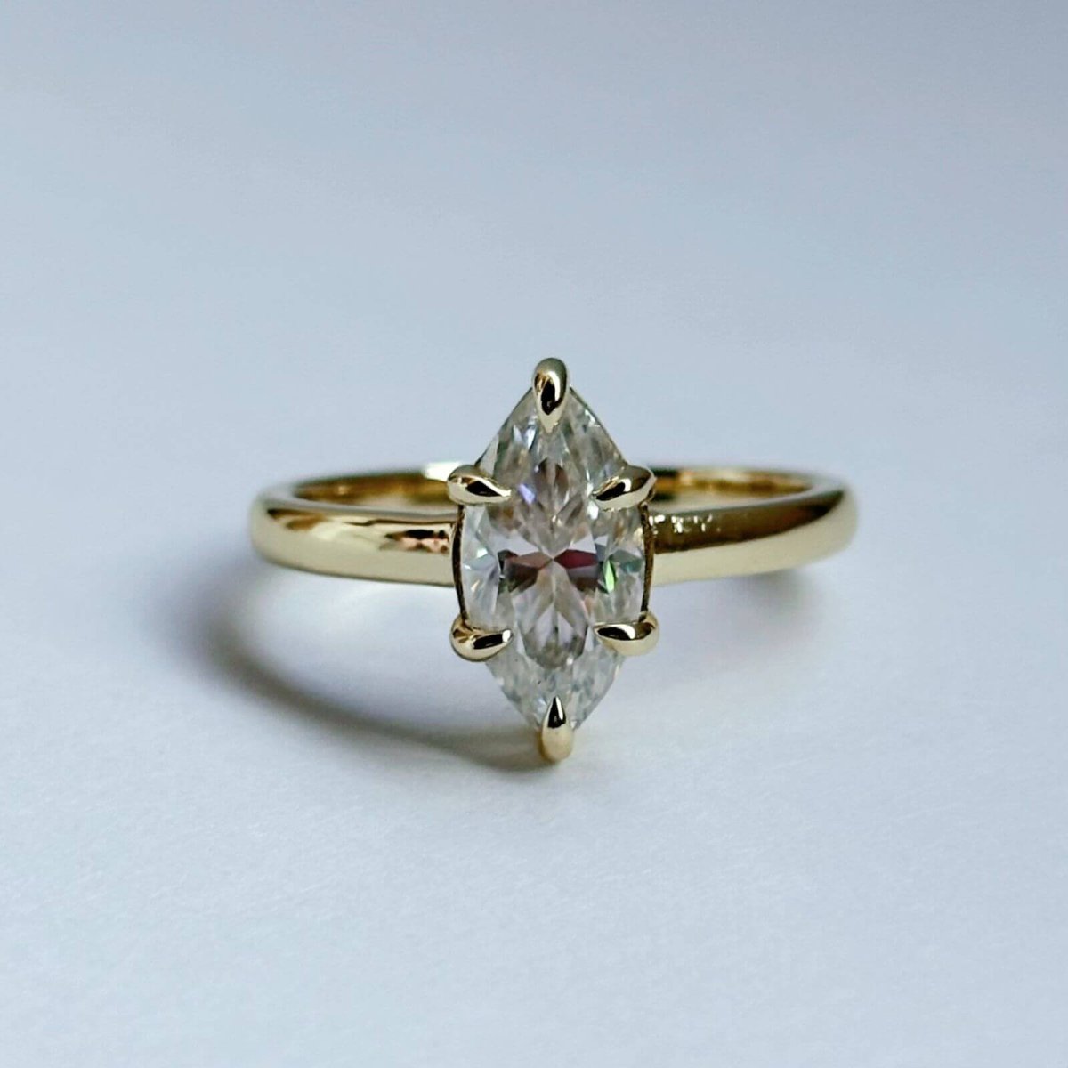 Anillo Vittoria Moisanita Marquesa 2.0CT Con Certificado GRA - Imagen 3