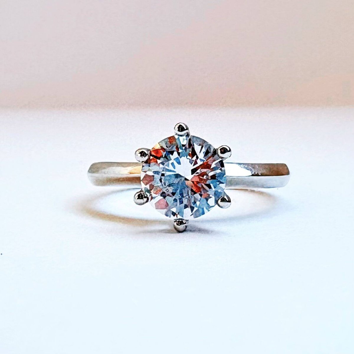 Anillo Solitario Liso - Imagen 2