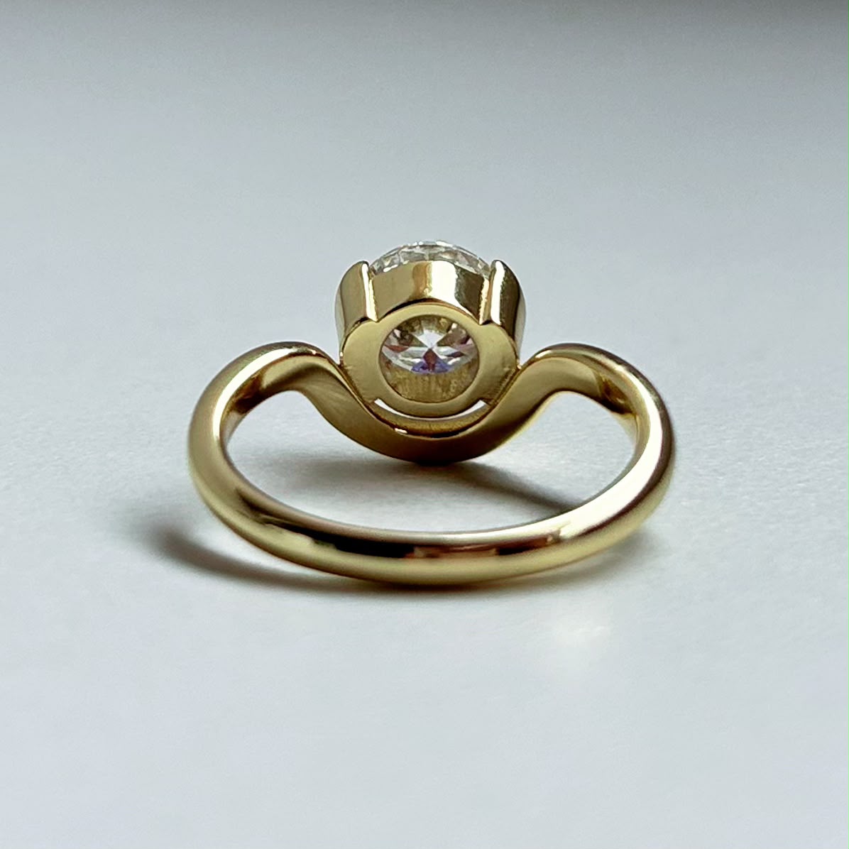 Anillo Odisea moisanita 1.2ct con certificado GRA - Imagen 5