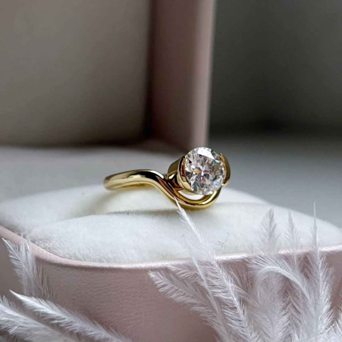 Anillo Odisea moisanita 1.2ct con certificado GRA - Imagen 9