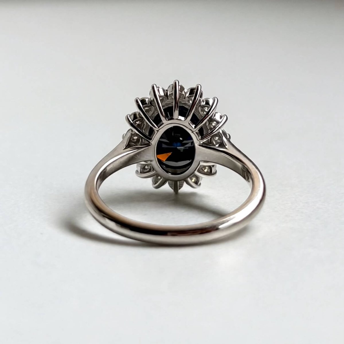 Anillo Diana 14k Moisanita Oval 3.0CT Con Certificado GRA - Imagen 3