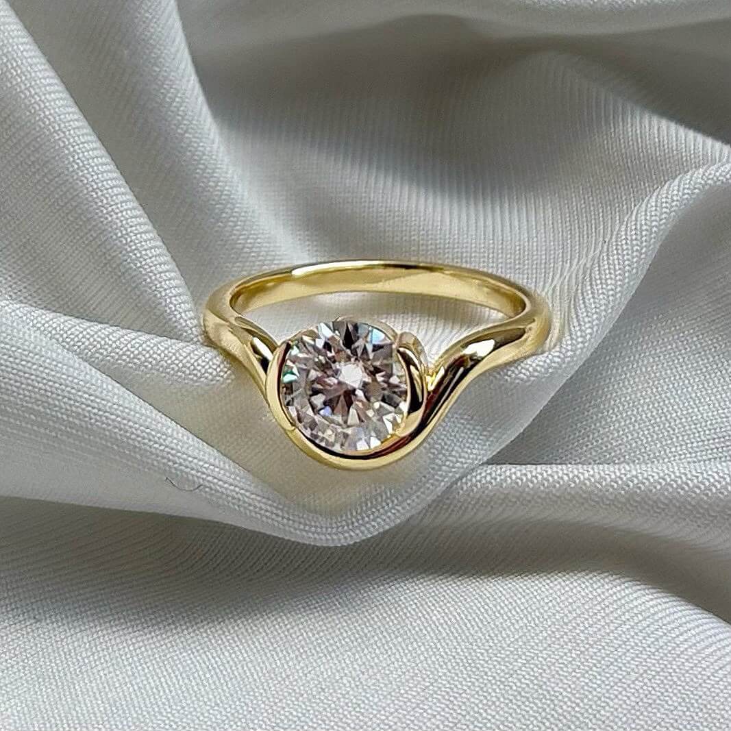 Anillo Odisea moisanita 1.2ct con certificado GRA - Imagen 6
