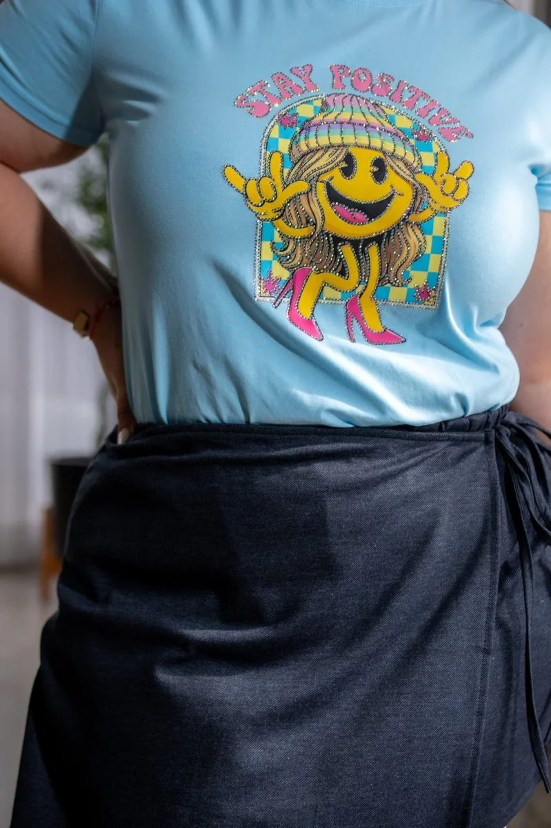 Short Falda Curvy Denim Cruzado Oscuro - Imagen 7
