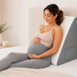 Almohada de Cuña para Embarazo — Elevación y Alivio de Reflujo