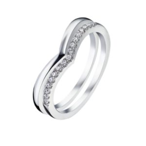 Anillo doble circonitas.