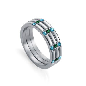 Anillo Viceroy Kiss triple
