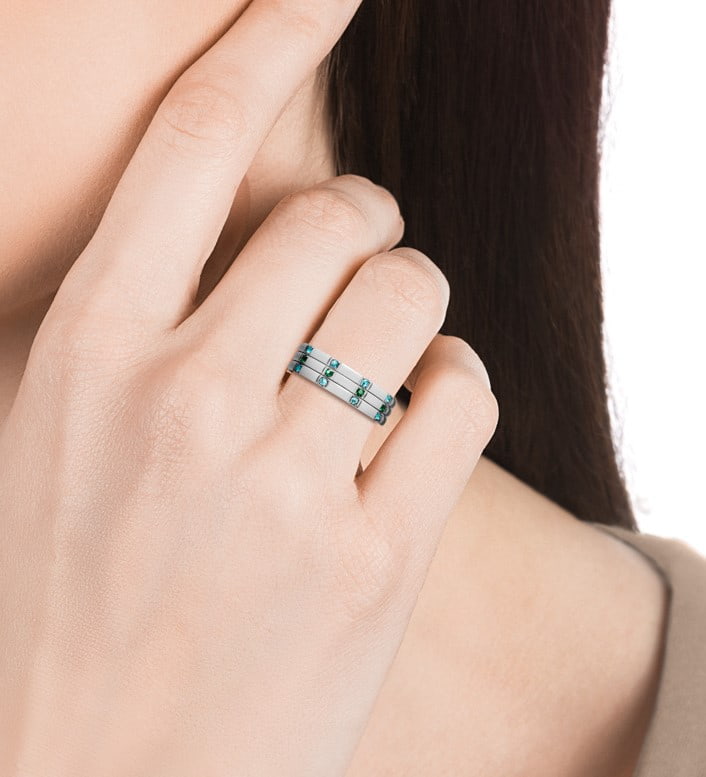 Anillo Viceroy Kiss triple - Imagen 3