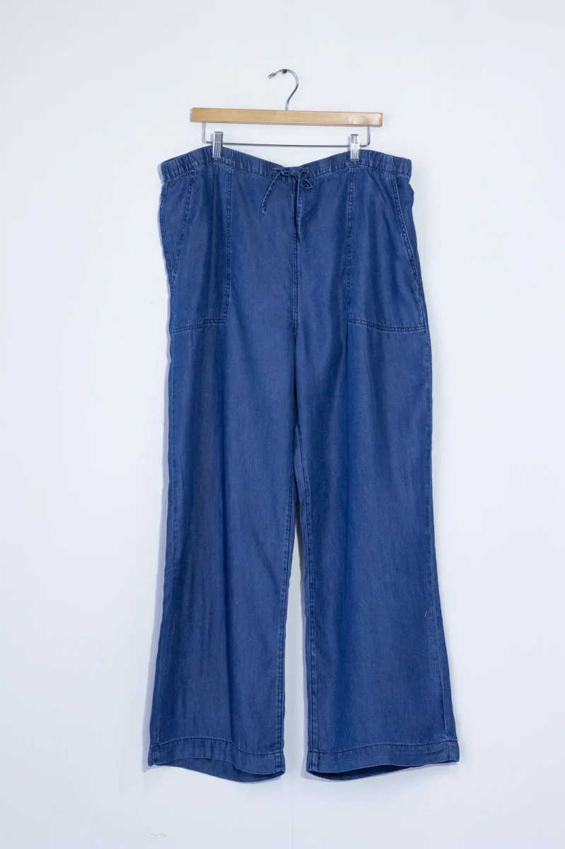 Pantalón Palazo Curvy Denim Silueta Fluida - Imagen 4