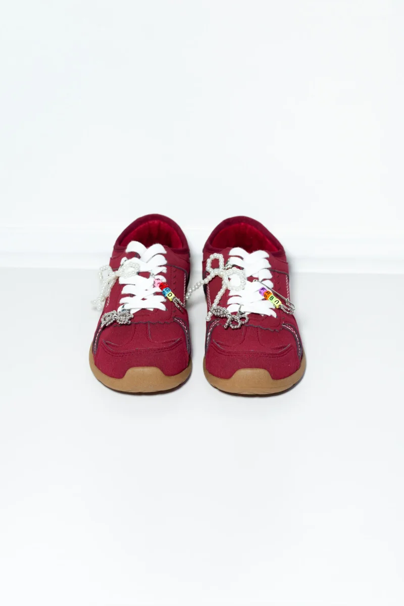 Tenis Estilo Miu Miu Tintos Plus-Friendly Casual Chic - Imagen 2