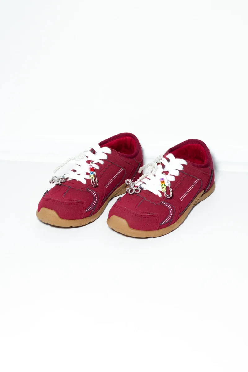 Tenis Estilo Miu Miu Tintos Plus-Friendly Casual Chic - Imagen 3