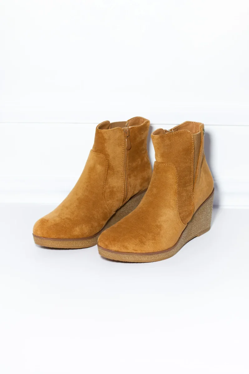 Botín Terciopelo Premium Plus-Friendly Elegante Invierno