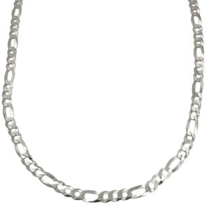 Cadena de plata 3×1 60cm.