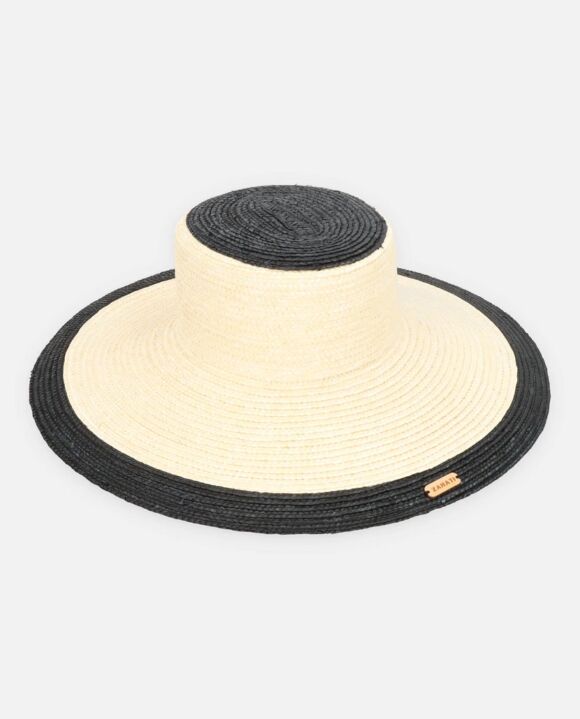 Sombrero canotier Aalto negro y blanco - Imagen 4