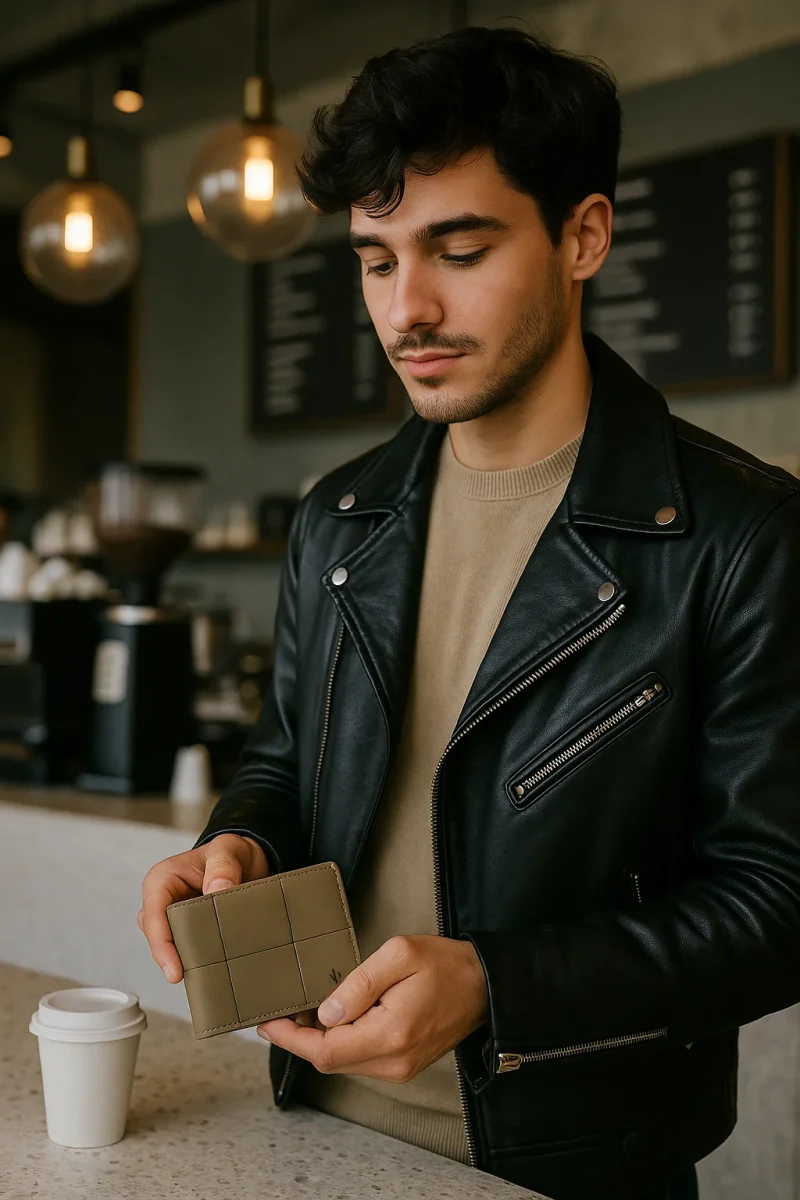 Tesela — Cartera de hombre con monedero exterior - Imagen 9