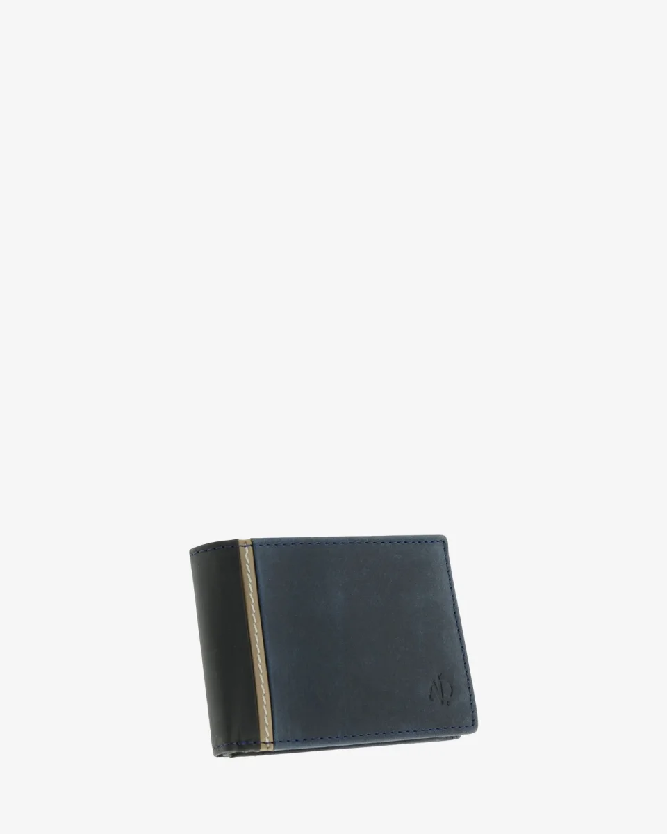 Oxford — Cartera pequeña horizontal de hombre con monedero - Imagen 2