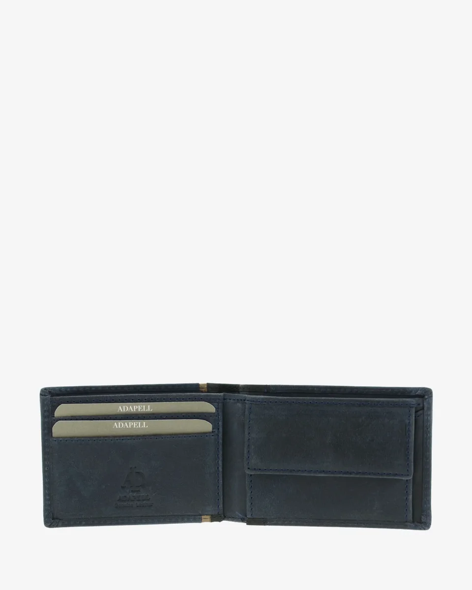 Oxford — Cartera pequeña horizontal de hombre con monedero - Imagen 5