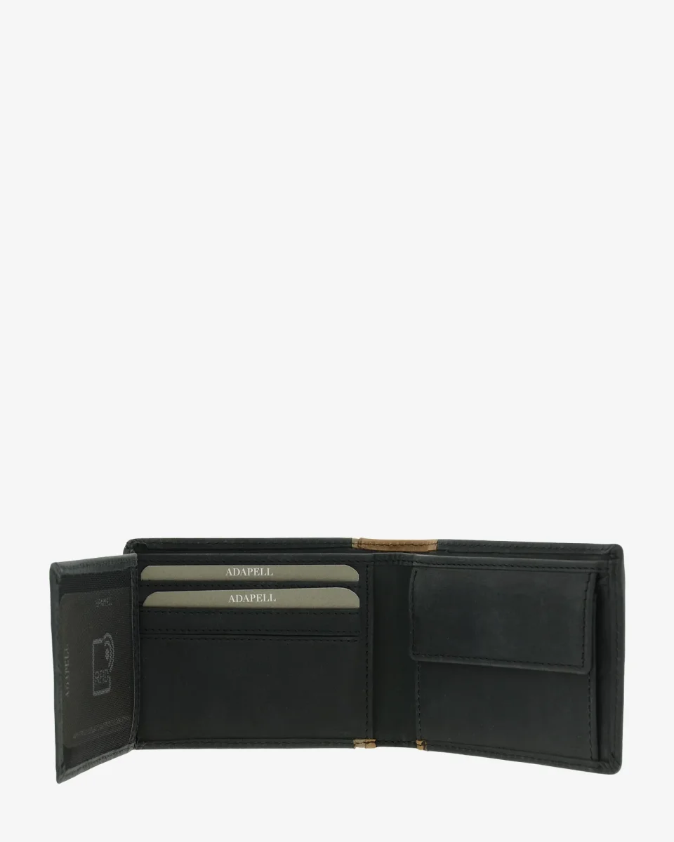 Oxford — Cartera de hombre horizontal con monedero - Imagen 6