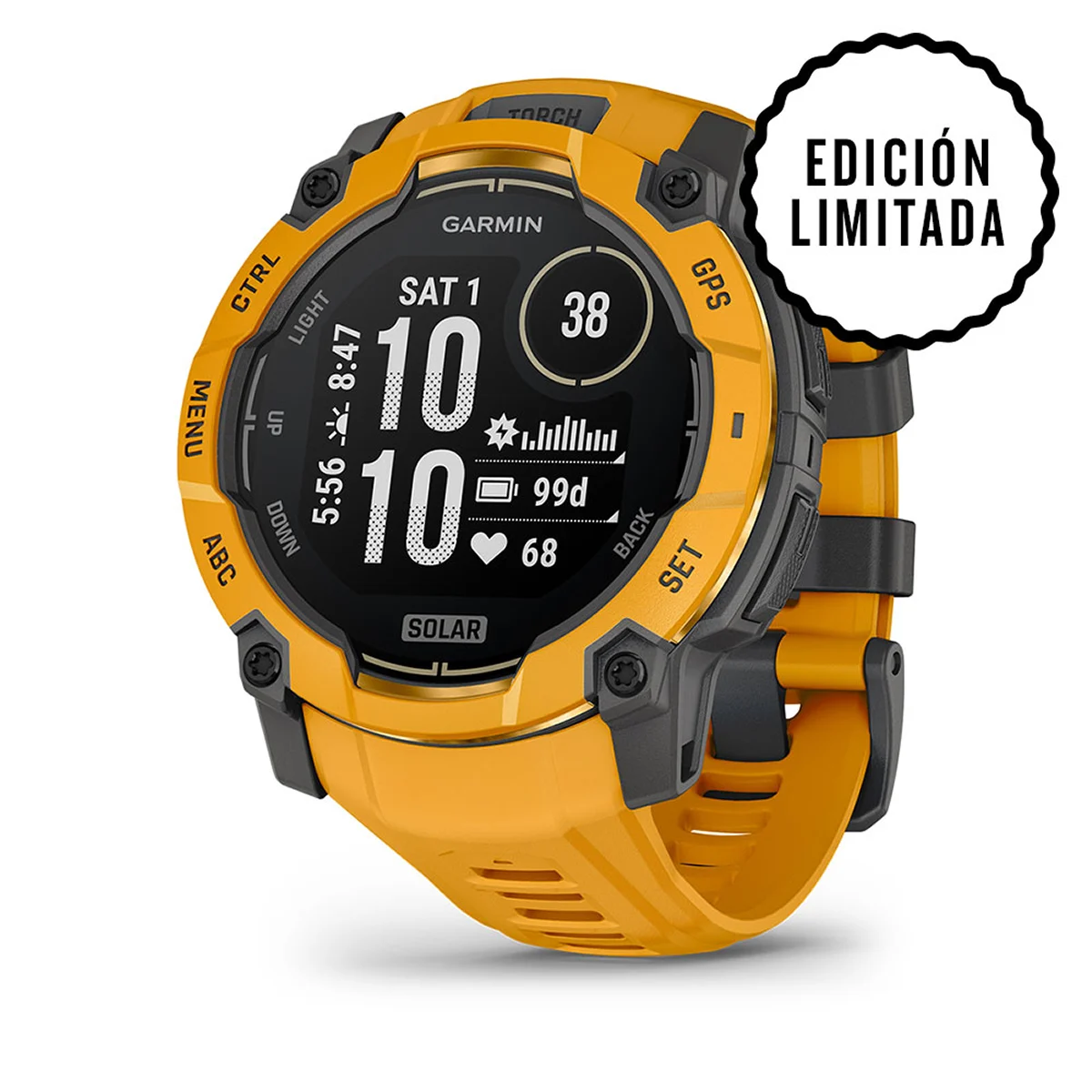 Instinct® 3 – 50 mm, Solar Naranja con correa naranja nº Ref:010-02935-02