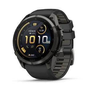 fēnix® 9 Pro – inReach®, 51mm Amoled Titanio con revestimiento de DLC gris carbón con correa de silicona en negro, nº ref: 010-04337-11