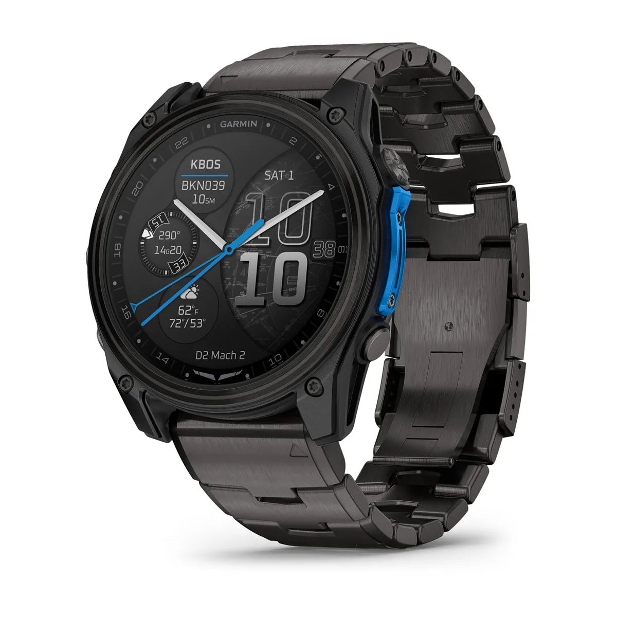 D2™ Mach 2 – 51 mm Carbon Gray DLC Titanium with Vented Titanium Bracelet, nº ref: 010-02905-31 - Imagen 2