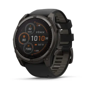fēnix® 8 – 51 mm, Solar, Sapphire, Titanio con revestimiento DLC, nº ref: 010-02907-11
