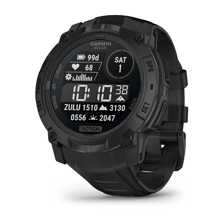 Instinct® 3 – 50 mm, Solar, Tactical Edition Negro con correa negra Nº Ref: 010-02935-50 - Imagen 2