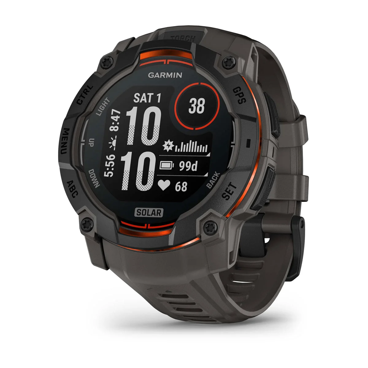 Instinct 3 – 45 mm, Solar Negro con correa negra Ref: 010-02934-00 - Imagen 2
