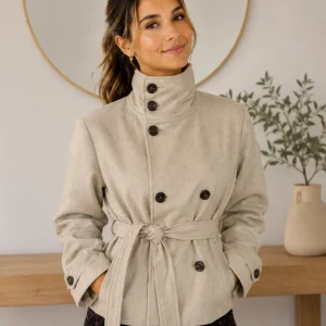 Chaqueta Gabardina Vintage Mujer
