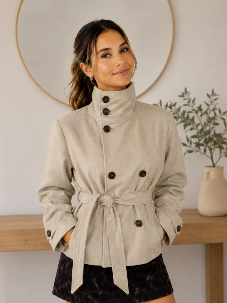 Chaqueta Gabardina Vintage Mujer