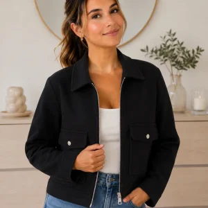 Chaqueta de Invierno con Cremallera | Manga Larga Mujer