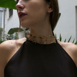 Choker Glow Marrón