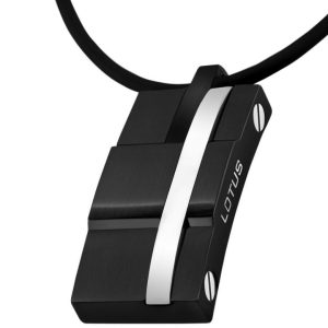 Colgante rectangular en negro