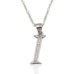 Colgante letra de plata I