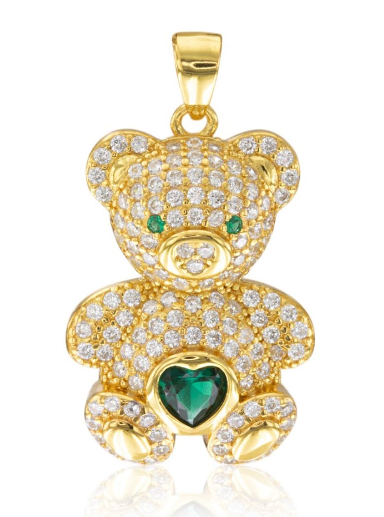 Collar osito dorado - Imagen 2