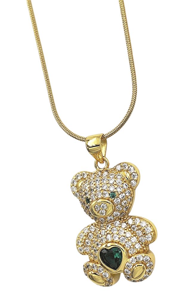 Collar osito dorado - Imagen 3