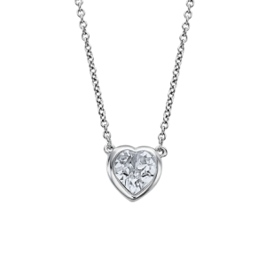 Colgante corazón brillante.