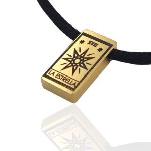 COLGANTE TAROT LA ESTRELLA DORADO