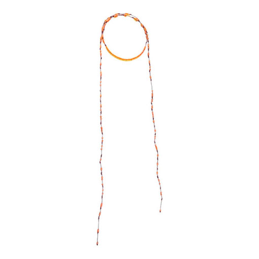 Collar Largo Abalorios Naranja - Imagen 2