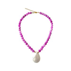 Collar Concha Rosa