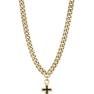Collar cruz dorada